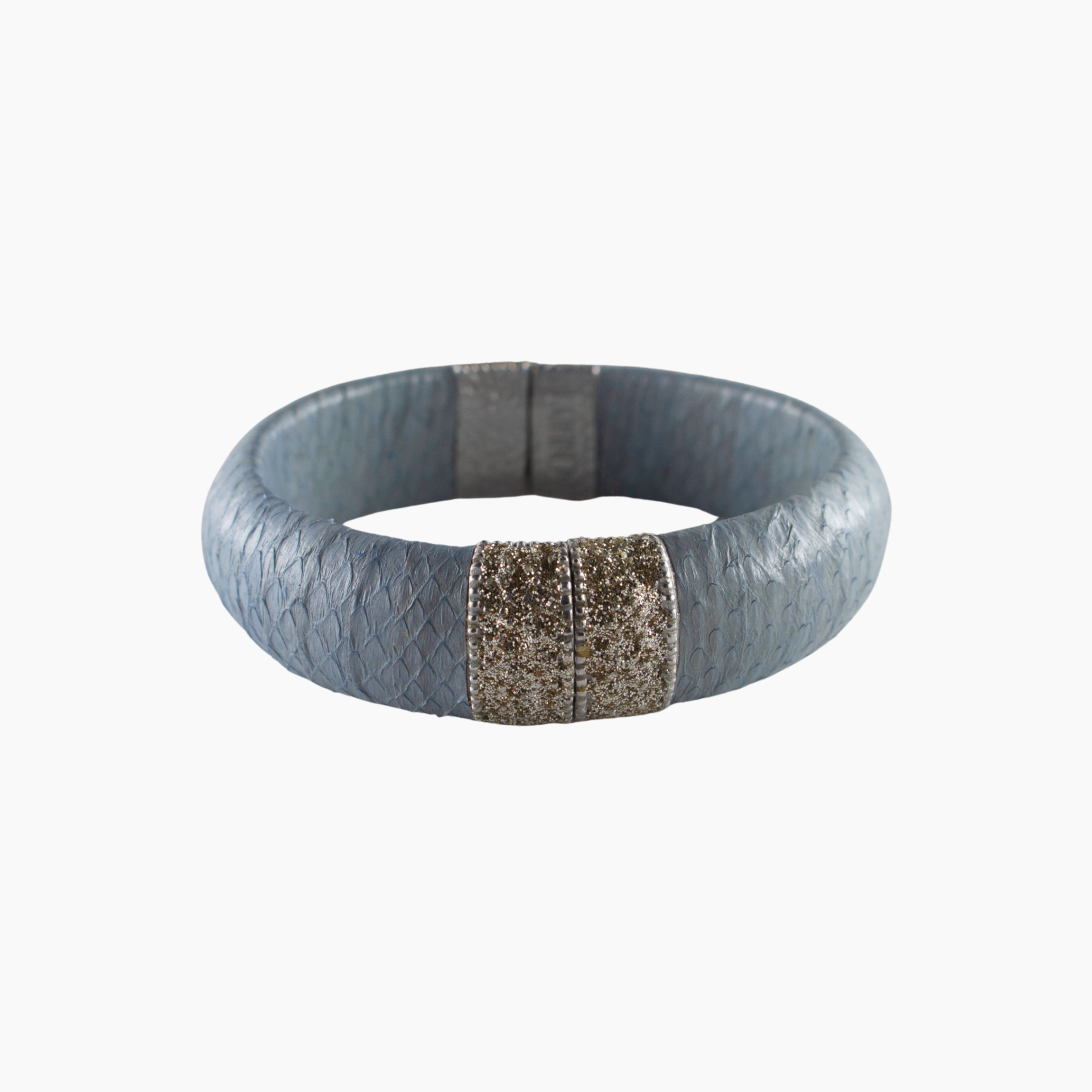 Bracelet with textured design on a white background