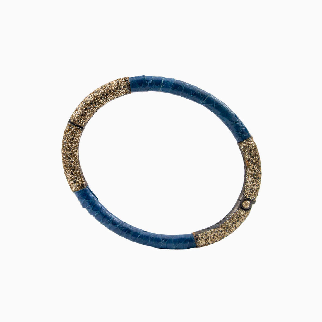 Pink and gold bangle on a white background