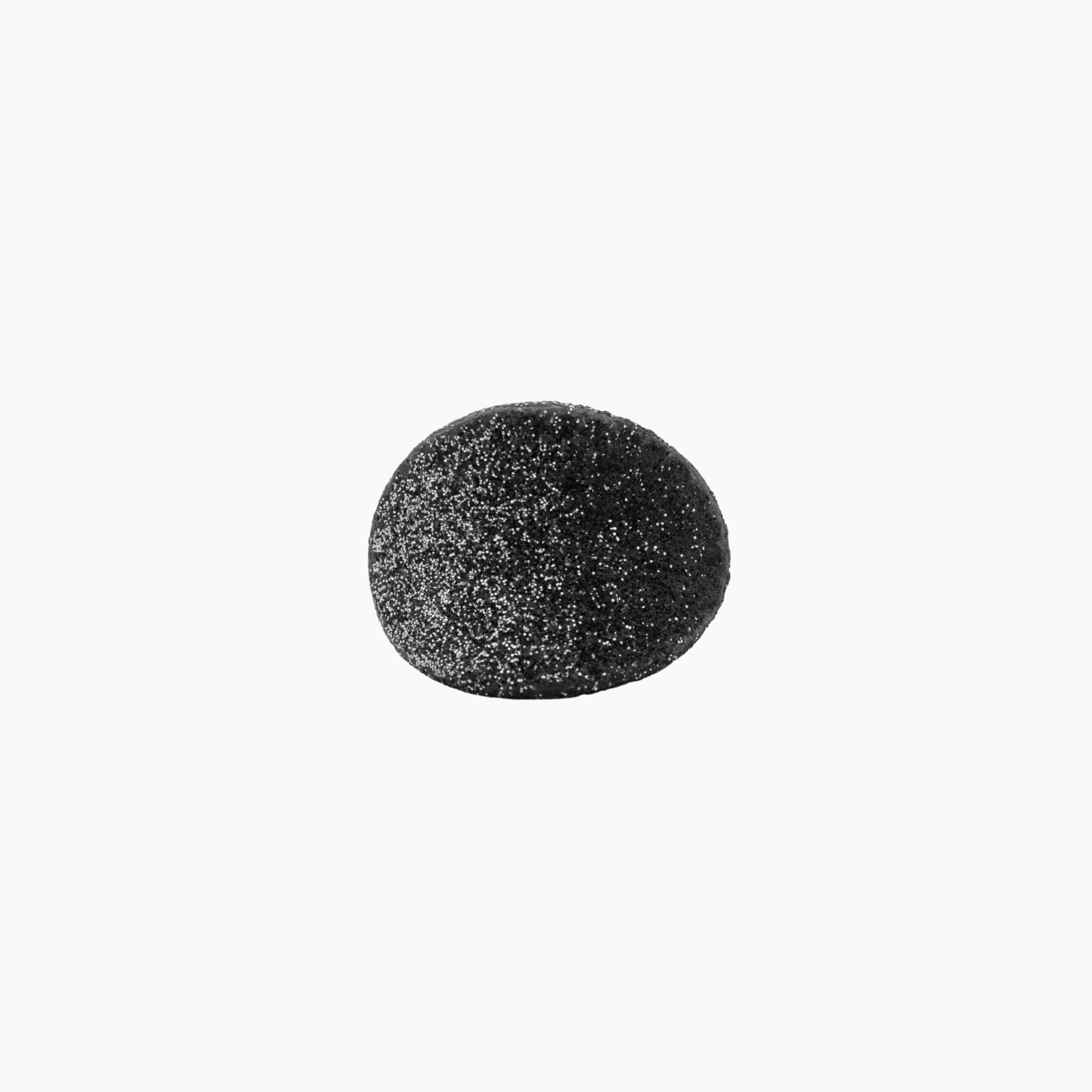 Black oval ring a white background