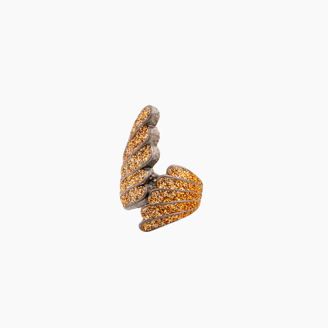 ring with orange on a white background